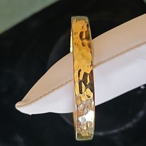 MPrint hammered goldtone cuff bracelet